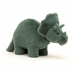 Jellycat Fossilly Triceratops 化石三角龙毛绒玩具 Medium中号 FOS2T 高17cm x 宽11cm
