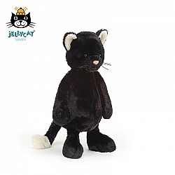 Jellycat Bashful Black Kitten 黑色小猫毛绒玩具  Medium中号 BAS3BKIT 高31cm x 宽12cm