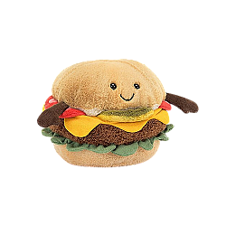 Jellycat Amuseable Burger - OC 趣味汉堡 毛绒玩具 A2BU  高12cm x 宽12cm