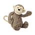 Jellycat Bashful Monkey 害羞的猴毛绒玩具 Medium中号 BAS3MKNN 高31cm x 宽12cm