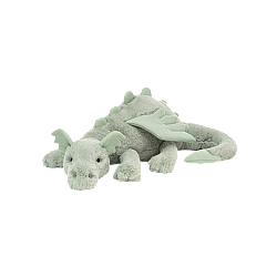 Jellycat Sage Dragon 绿色龙 毛绒玩具  small小号 SAGE6DDLN 高8cm x 宽30cm
