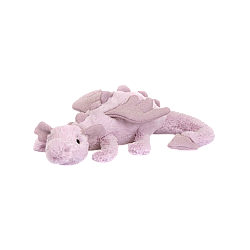 Jellycat Lavender Dragon 薰衣草紫色龙 毛绒玩具 small小号 LAV6DDL 高8cm x 宽30cm