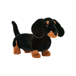 Jellycat 弗雷迪腊肠犬 黑色 毛绒玩具 FR3SD  Lagre大号 高17cm x宽9cm