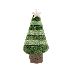 Jellycat Amuseable Nordic Spruce Christmas Tree 趣味北欧云杉圣诞树柔软玩偶 Small小号 毛绒玩具 A6NSXMAS 高27cm x 宽12cm