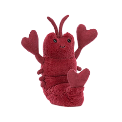 Jellycat Love-Me Lobster Love-Me 龙虾 毛绒玩具 LOV3ML 高15cm x 宽7cm