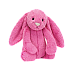 Jellycat Bashful Hot Pink Bunny 害羞的邦尼兔亮粉色 Medium中号 毛绒玩具 BAS3BHP 高31cm x 宽12cm