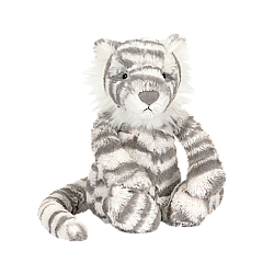 Jellycat Bashful Snow Tiger 害羞的雪虎毛绒玩具  Medium中号 BAS3SNT  高31cm x 宽12cm