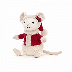 Jellycat Merry Mouse 快乐的老鼠毛绒玩具 MER3M  高18cm x 宽9cm