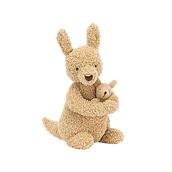 Jellycat Huddles Kangaroo 哈朵斯袋鼠 毛绒玩具 HUD2K 高26cm x 宽14cm