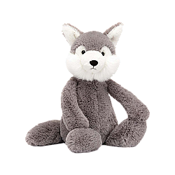 Jellycat Bashful Wolf 害羞狼毛绒玩具 BAS3W 高31cm x 宽12cm