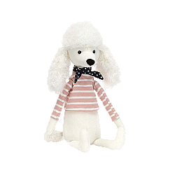 Jellycat Beatnik Buddy Poodle 比特尼克贵宾犬毛绒玩偶 BEB3P 高27cm x 宽7cm