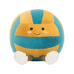 Jellycat Amuseables Sports Beach Volley 趣味沙滩排球毛绒玩具 AS2VB 高26cm