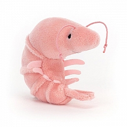 Jellycat Sensational Seafood Shrimp 毛绒虾玩偶 SSEA6SH 高6cm x 宽8cm