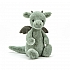 Jellycat Bashful Dragon 经典害羞系列龙毛绒玩具 Medium中号 BAS3DGN 高31cm x 宽12cm