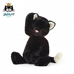 Jellycat Bashful Black Kitten 黑色小猫毛绒玩具  Medium中号 BAS3BKIT 高31cm x 宽12cm