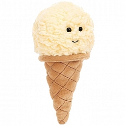 Jellycat irresistlble ice cream vanllaI 不可抗拒的香草冰淇淋毛绒玩具 ICE6VAN 高18cm x 宽8cm