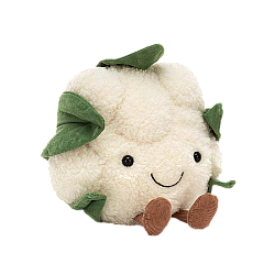 Jellycat Amuseable Cauliflower 趣味花菜毛绒玩偶 A2CF 高20cm x 宽16cm