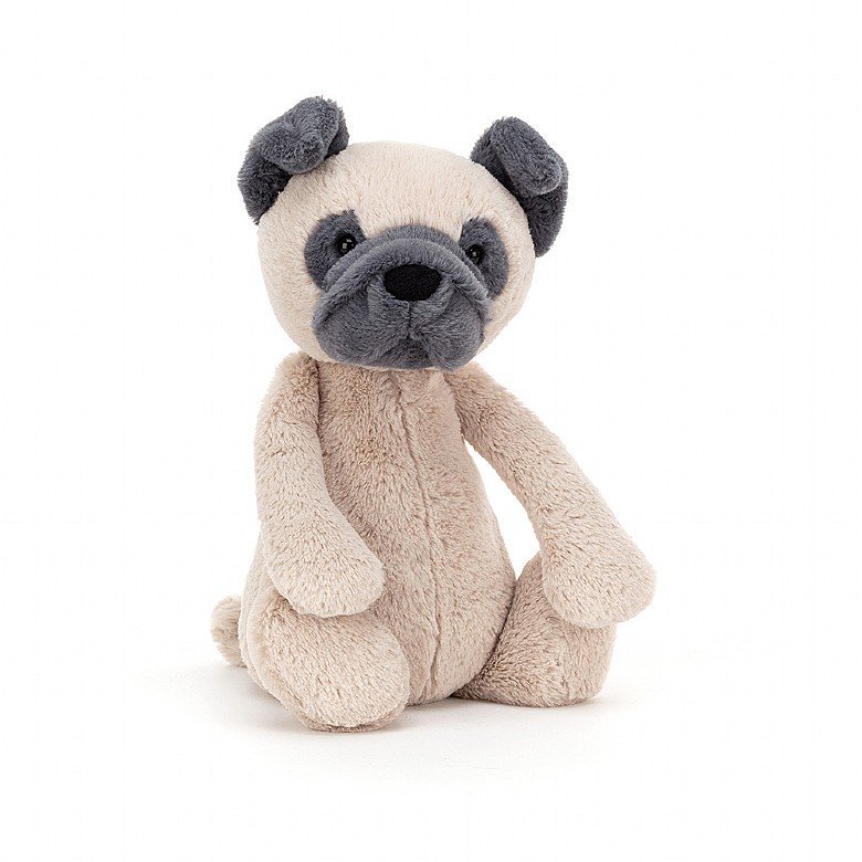 Jellycat Bashful Pug 害羞的哈巴狗毛绒玩具 Medium中号 BAS3PUG 高31cm x 宽12cm