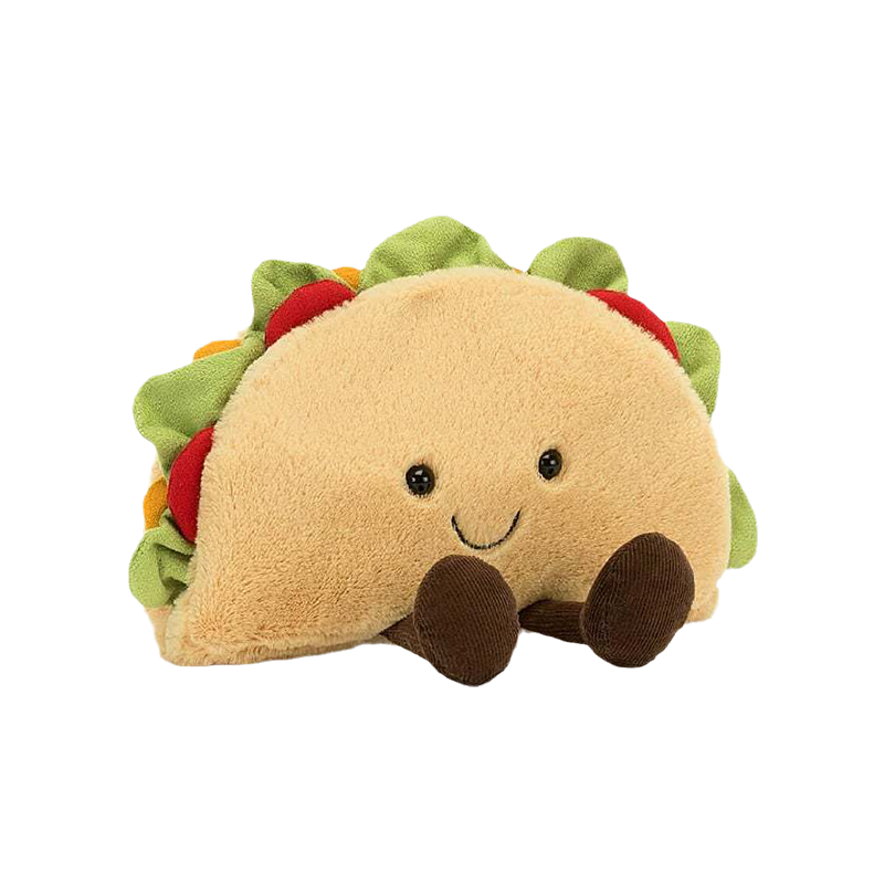 Jellycat Amuseable Taco 趣味墨西哥塔可饼毛绒玩偶 A2TAC 高13cm x 宽17cm