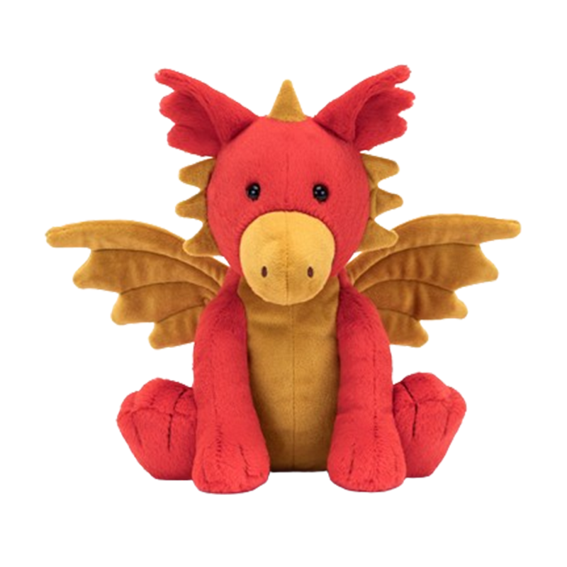 Jellycat Darvin Dragon  达尔文龙毛绒玩具 DAR3D 宽20cm x 高24cm