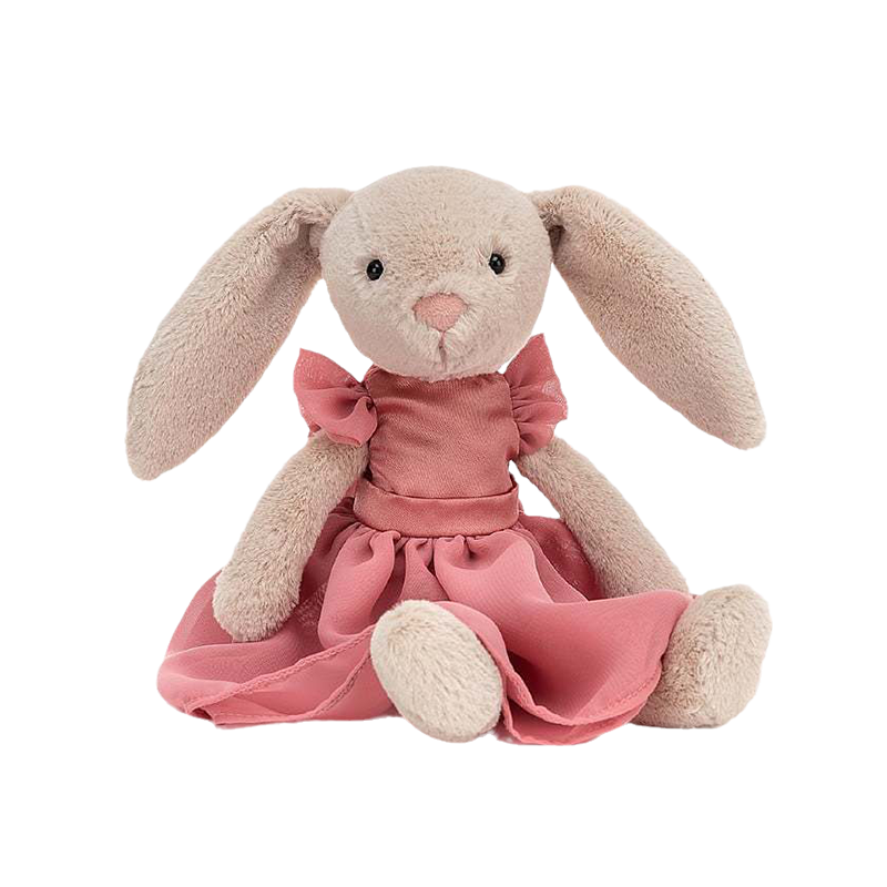 Jellycat 派对洛蒂小兔毛绒玩具 砖红色 LOT3BP 高27cm x宽10cm