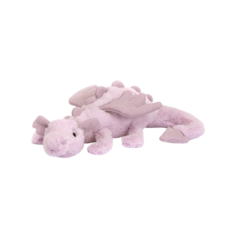 Jellycat Lavender Dragon 薰衣草紫色龙 毛绒玩具 small小号 LAV6DDL 高8cm x 宽30cm