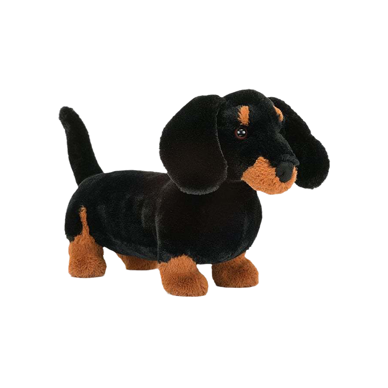 Jellycat 弗雷迪腊肠犬 黑色 毛绒玩具 FR3SD  Lagre大号 高17cm x宽9cm