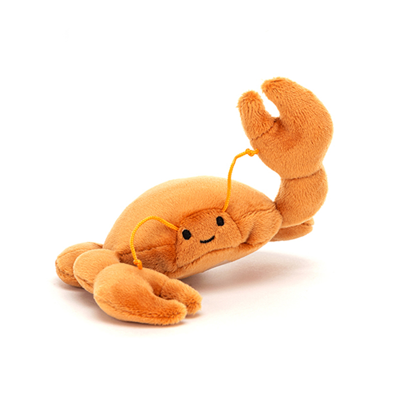 Jellycat senasational seafood crab 螃蟹毛绒玩具 SSEA6CR 高10cm x 宽11cm