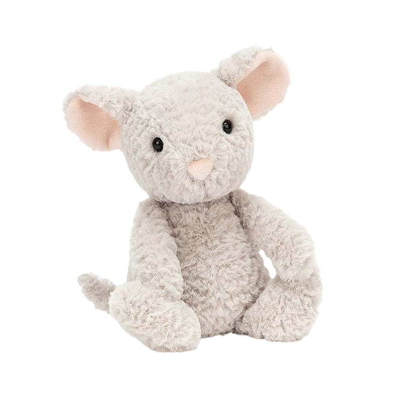 Jellycat 汤宝塔夫特老鼠毛绒玩具 TUM3M 高20cm x 宽9cm