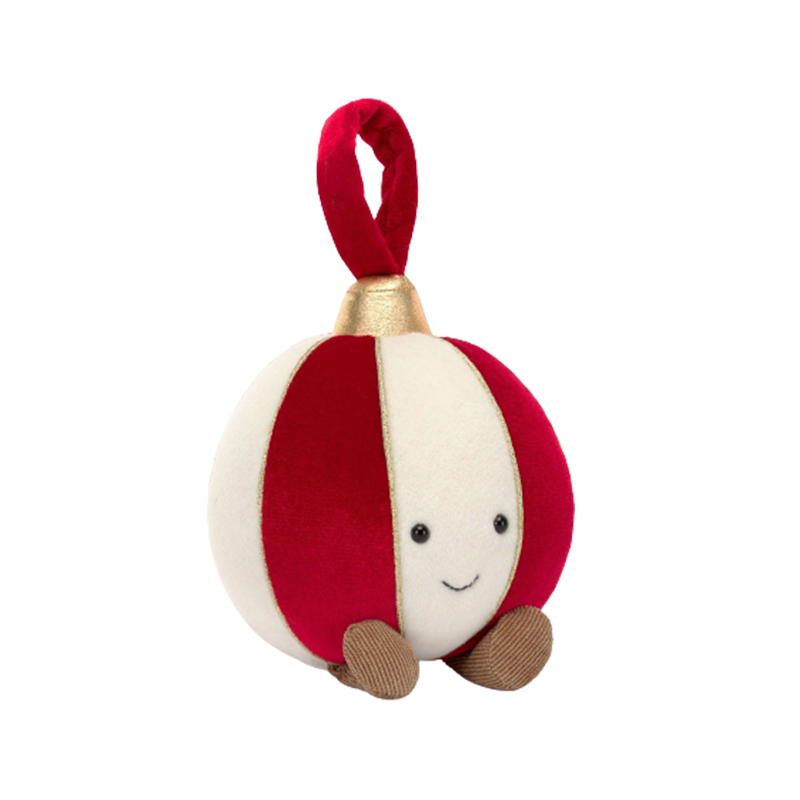 Jellycat Amuseable Bauble 趣味圣诞装饰小球毛绒玩具 A4BAU 高16cm x 宽12cm