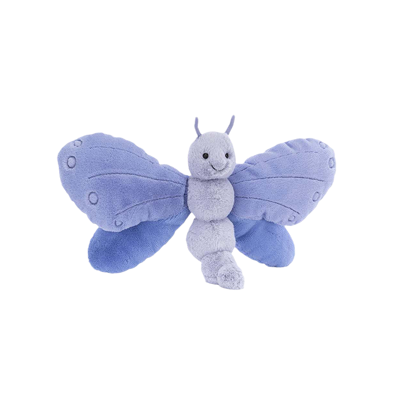 Jellycat Bluebell Butterfly 蓝铃花蝴蝶毛绒玩偶 BLU2B 高20cm x 宽32cm