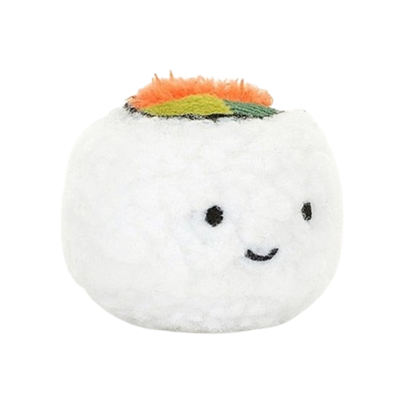 Jellycat Sassy Sushi Uramaki  时髦的浦卷寿司毛绒玩具 SASS3U 高4cm x 5cm