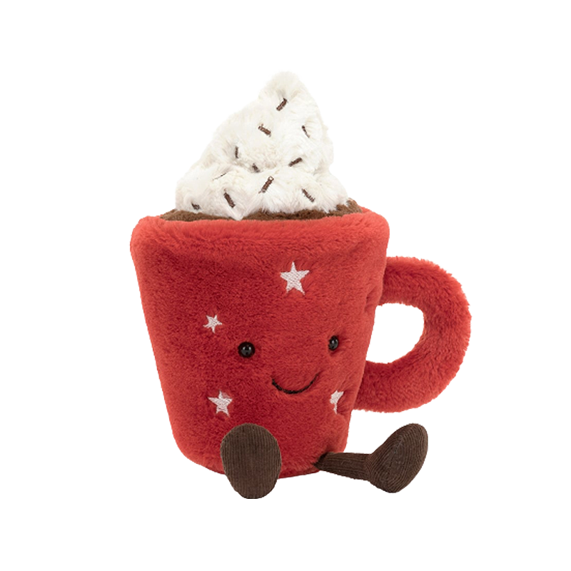 Jellycat Amuseable Hot Chocolate 趣味热巧克力柔软玩偶毛绒玩具 A4HOTC 高19cm X 宽9cm