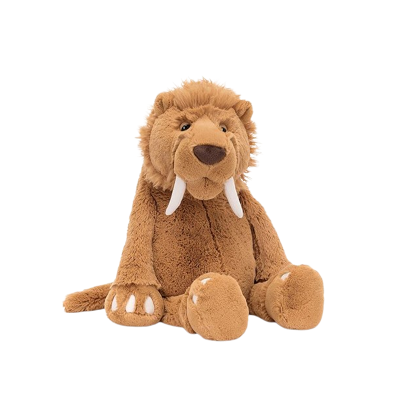 Jellycat Stellan Sabre Tooth Tiger 斯特兰剑齿虎可爱毛绒玩具 S2SAB 高49cm x 宽17cm