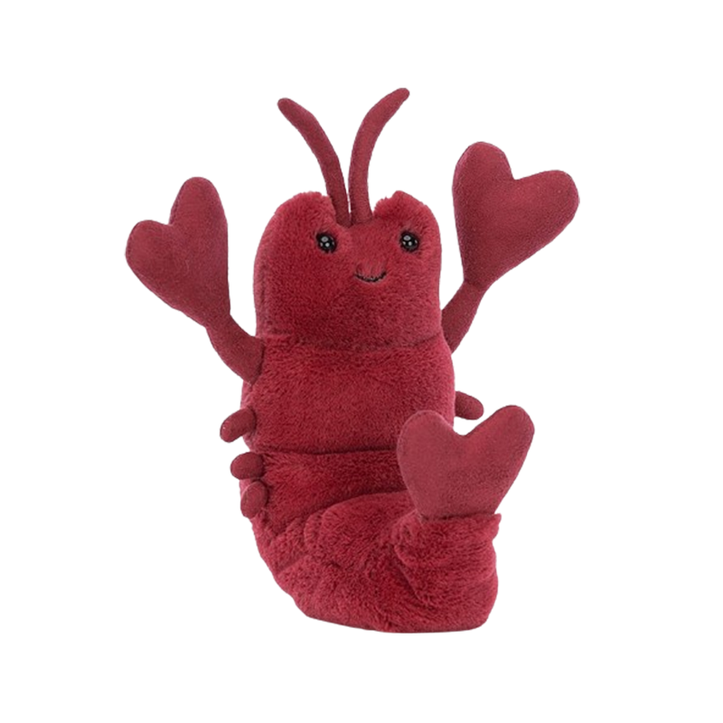 Jellycat Love-Me Lobster Love-Me 龙虾 毛绒玩具 LOV3ML 高15cm x 宽7cm