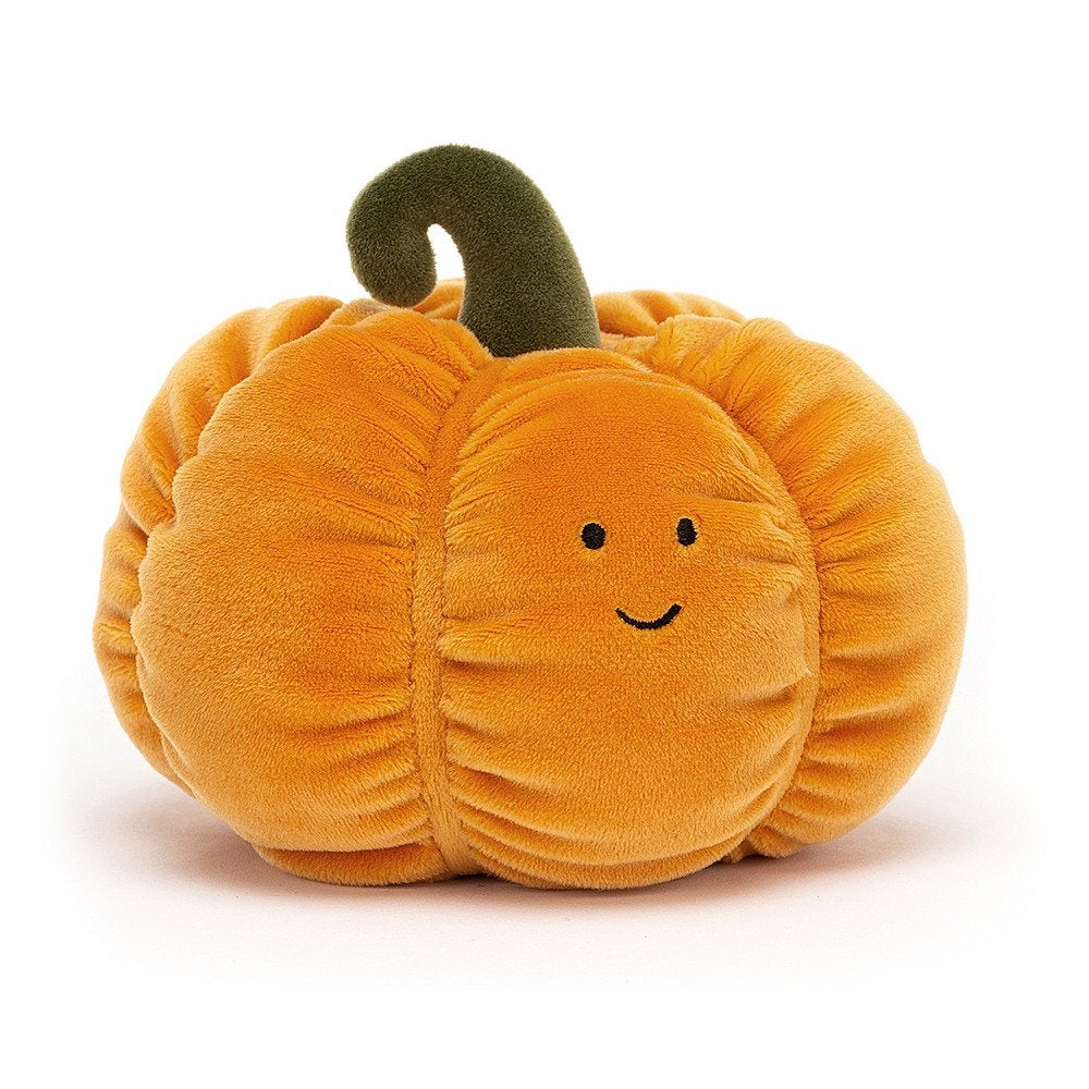 Jellycat Vivacious Vegetable Pumpkin 活泼南瓜玩偶 VV6PUM 高14cm x 宽13cm