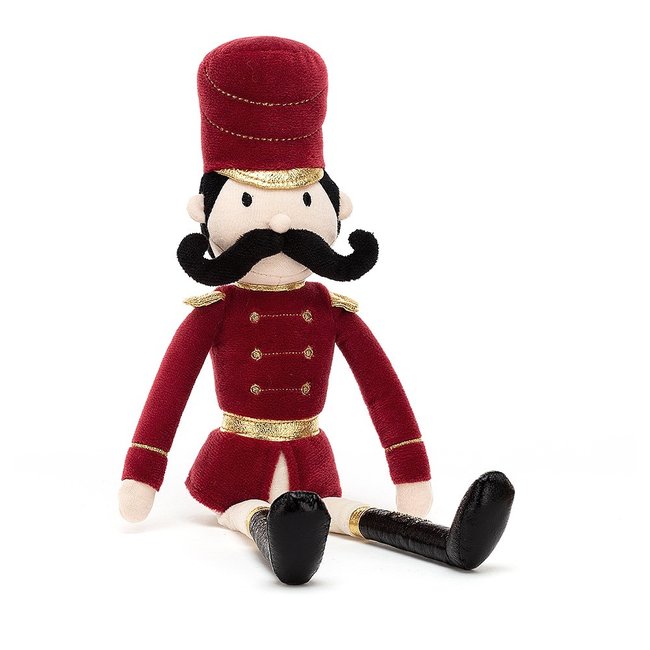 Jellycat Nutcracker 胡桃夹子毛绒玩具红色 N2NUT 高34cm x 宽6cm