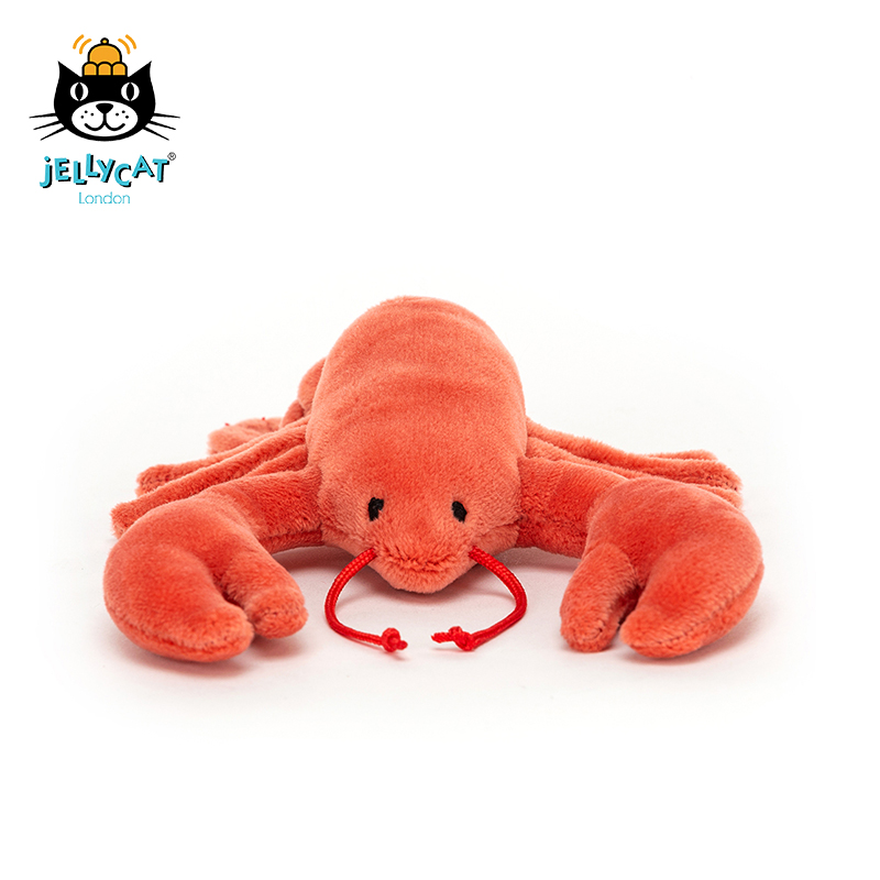 Jellycat Sensational Seafood Lobster 龙虾毛绒玩具 SSEA6LB 高14cm x 宽11cm