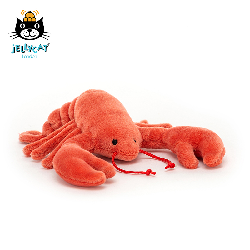 Jellycat Sensational Seafood Lobster 龙虾毛绒玩具 SSEA6LB 高14cm x 宽11cm