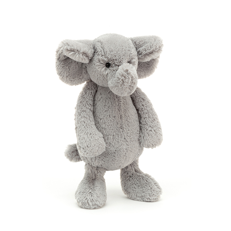 Jellycat Bashful Elephant 害羞大象毛绒玩具 Medium中号 BAS3EG 高31cm x 宽12cm