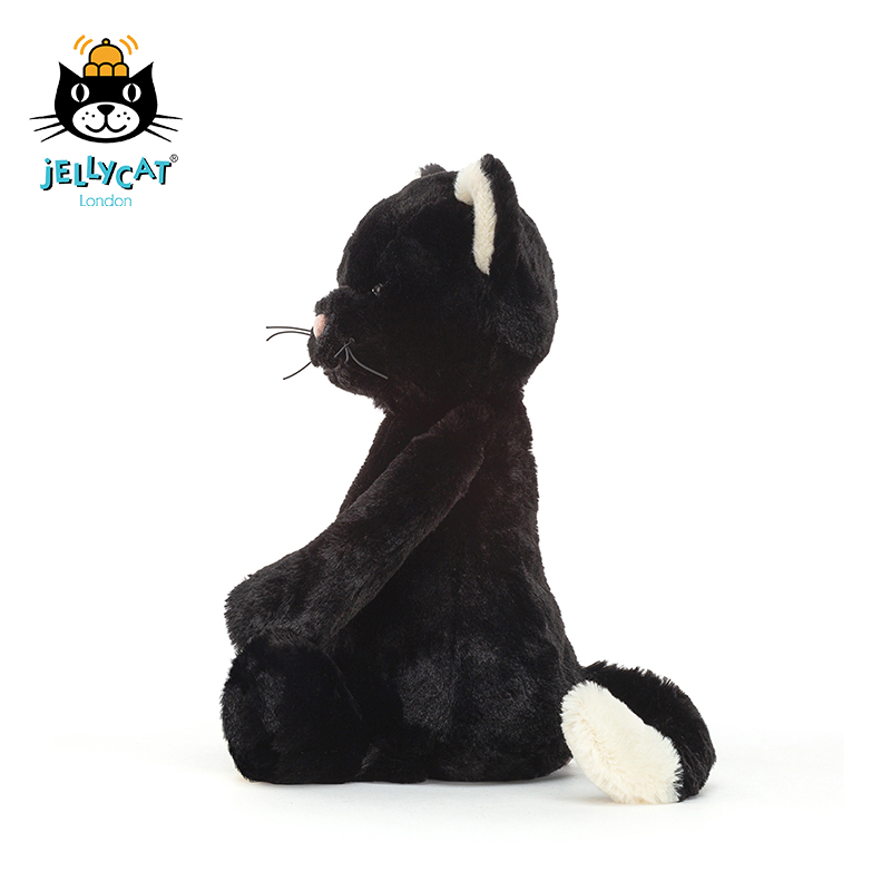 Jellycat Bashful Black Kitten 黑色小猫毛绒玩具  Medium中号 BAS3BKIT 高31cm x 宽12cm