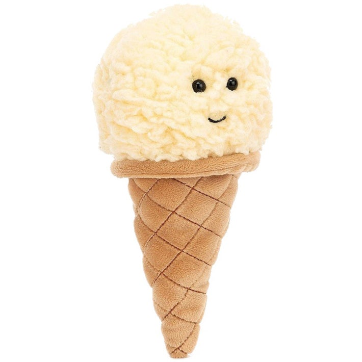 Jellycat irresistlble ice cream vanllaI 不可抗拒的香草冰淇淋毛绒玩具 ICE6VAN 高18cm x 宽8cm