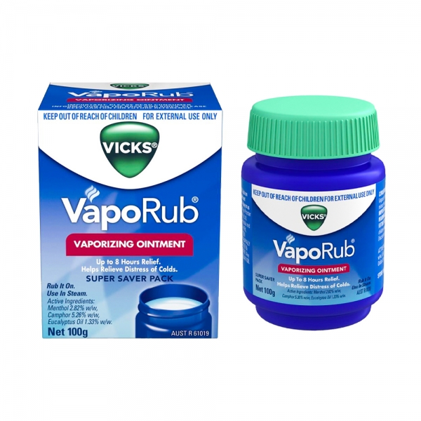 Vicks VapoRub 薄荷通鼻膏 植物清凉鼻塞舒缓膏 2岁以上适用 100g